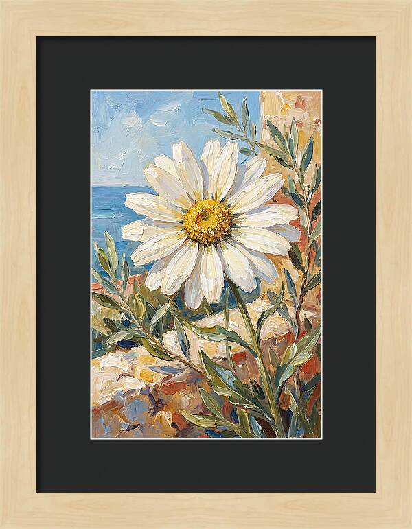 White Daisy By The Sea