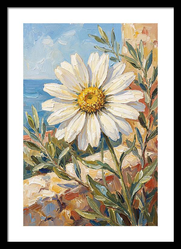 White Daisy By The Sea
