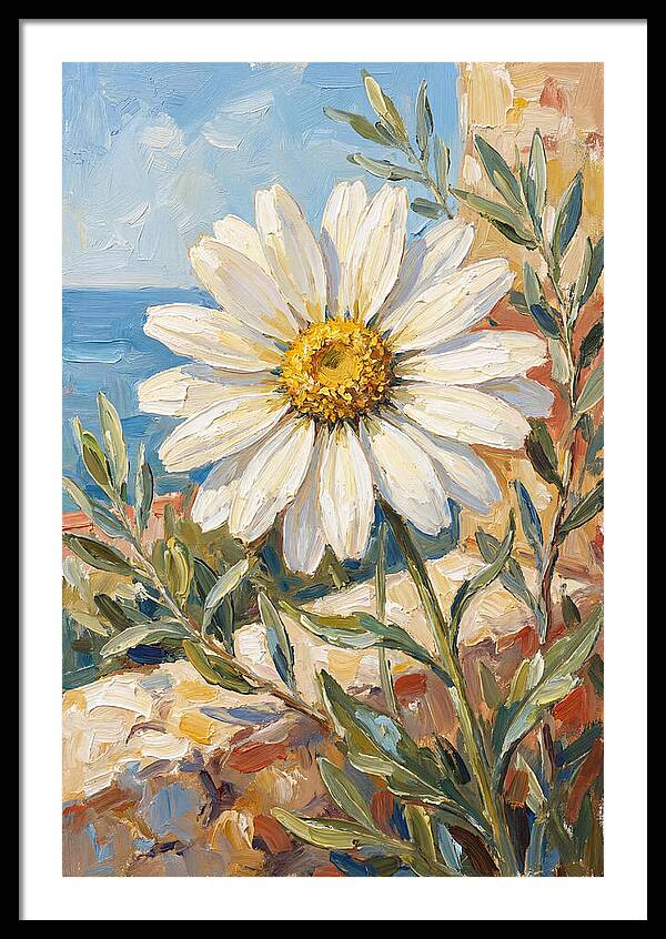 White Daisy By The Sea