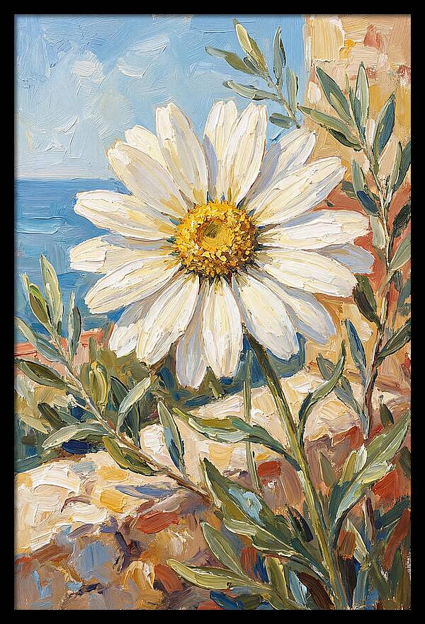 White Daisy By The Sea