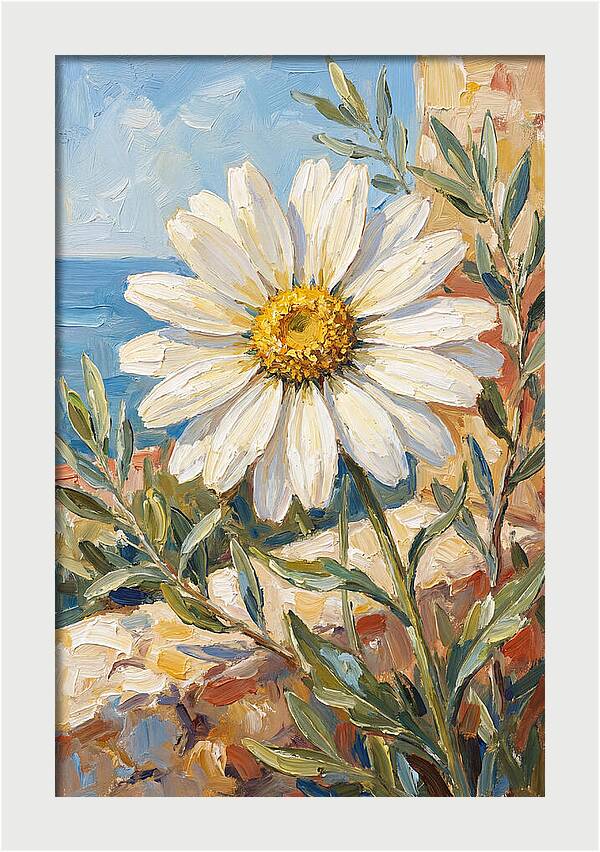 White Daisy By The Sea