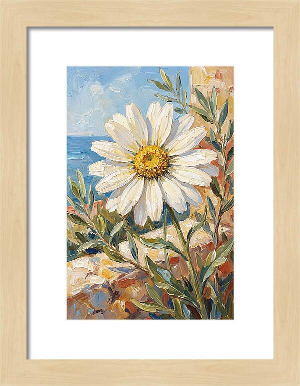 White Daisy By The Sea