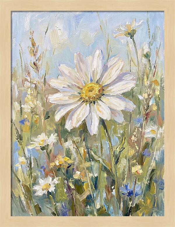 White Daisy In Bloom