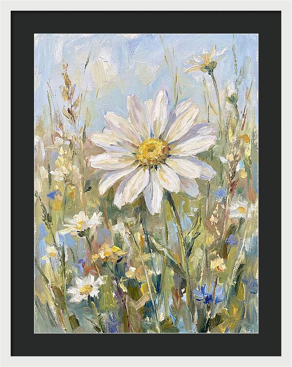 White Daisy In Bloom