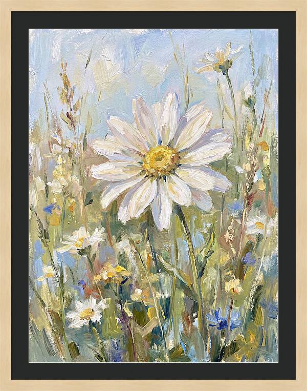 White Daisy In Bloom