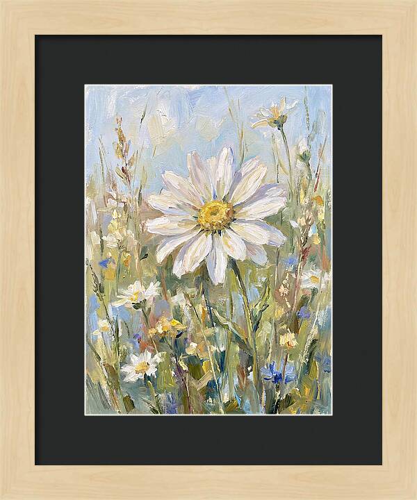 White Daisy In Bloom