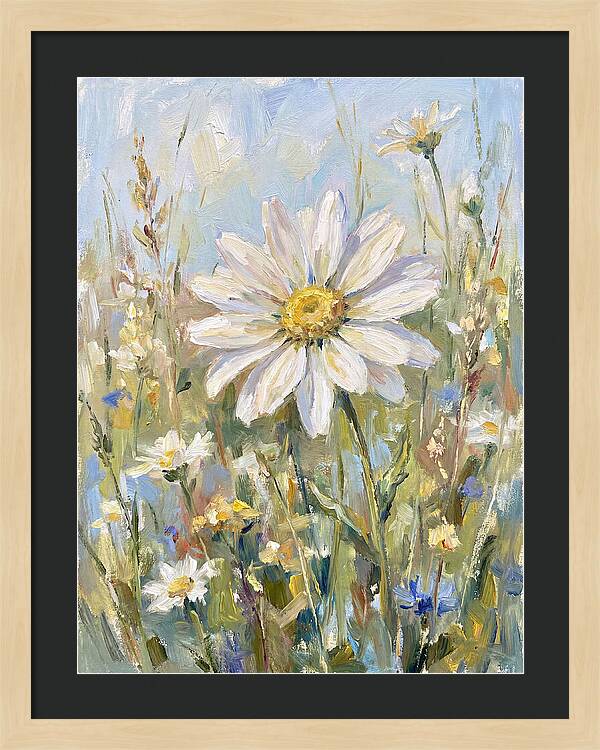 White Daisy In Bloom