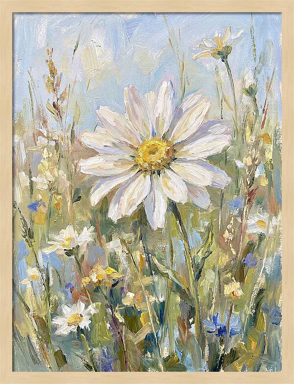 White Daisy In Bloom