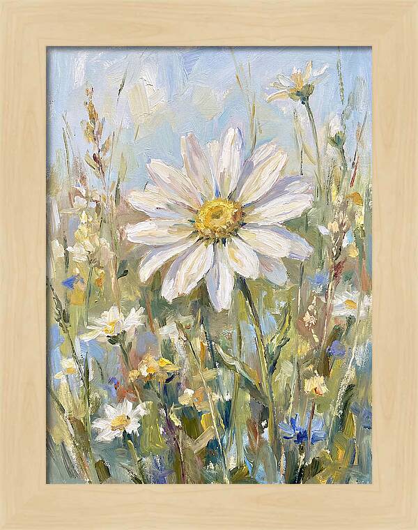 White Daisy In Bloom