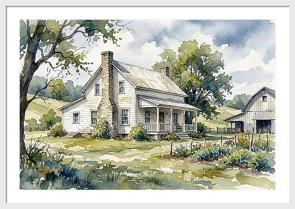 White Farmhouse Serenity