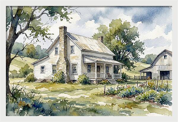 White Farmhouse Serenity