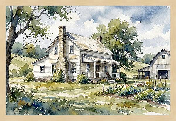 White Farmhouse Serenity