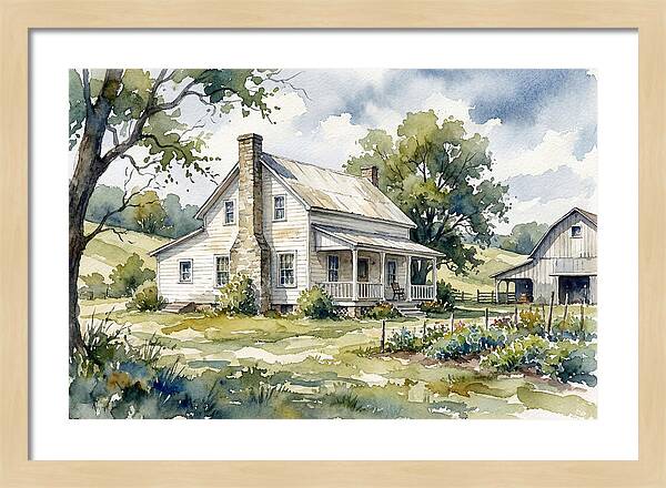 White Farmhouse Serenity