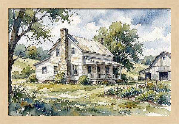 White Farmhouse Serenity