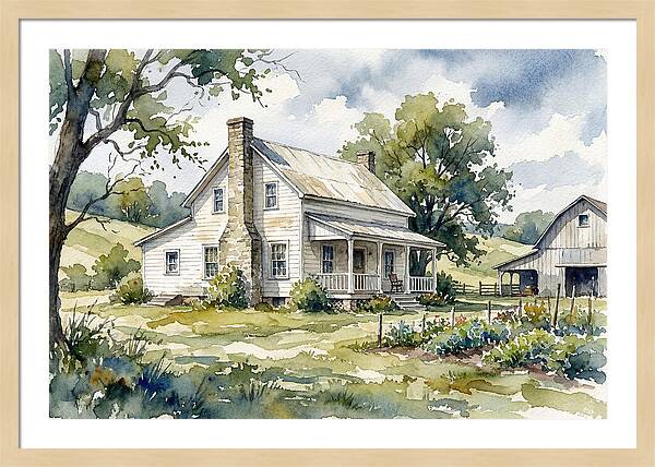 White Farmhouse Serenity
