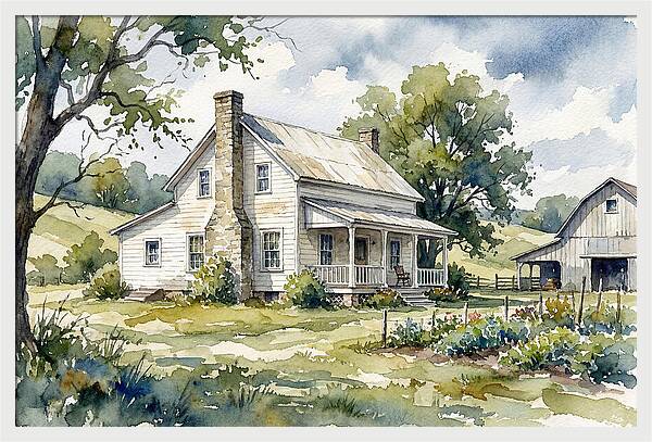 White Farmhouse Serenity