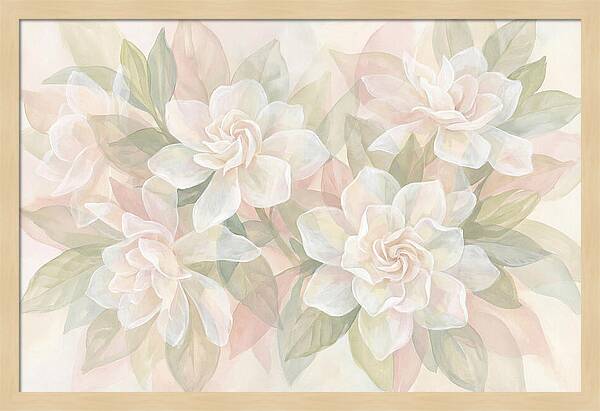 White Gardenias In Soft Bloom