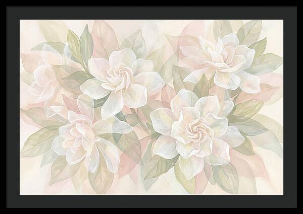 White Gardenias In Soft Bloom