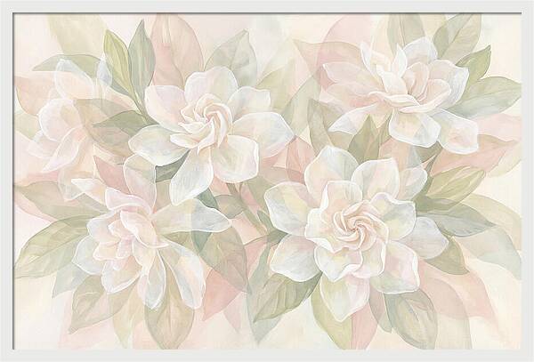 White Gardenias In Soft Bloom