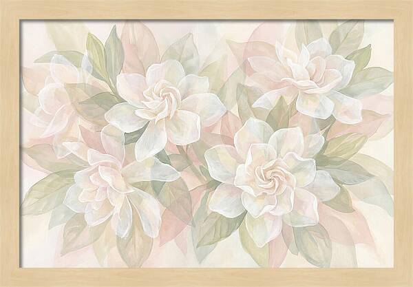 White Gardenias In Soft Bloom