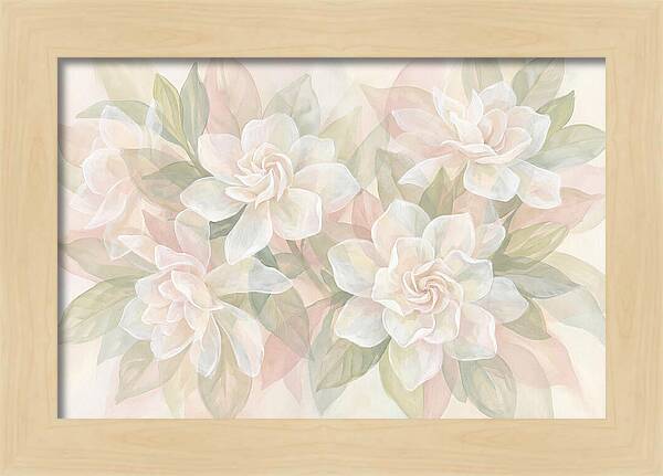 White Gardenias In Soft Bloom