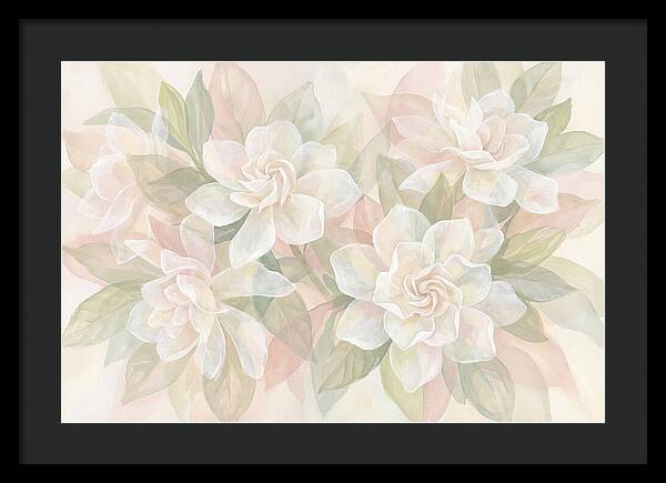 White Gardenias In Soft Bloom