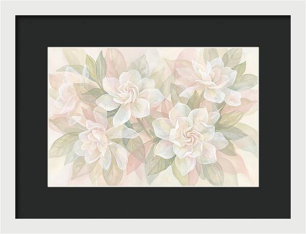 White Gardenias In Soft Bloom