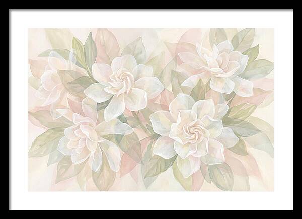 White Gardenias In Soft Bloom