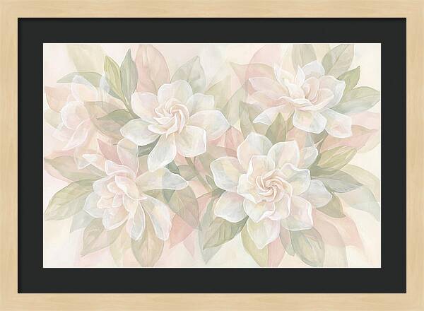 White Gardenias In Soft Bloom