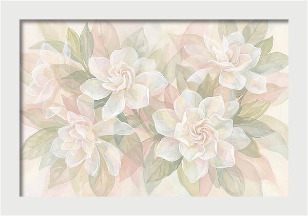 White Gardenias In Soft Bloom