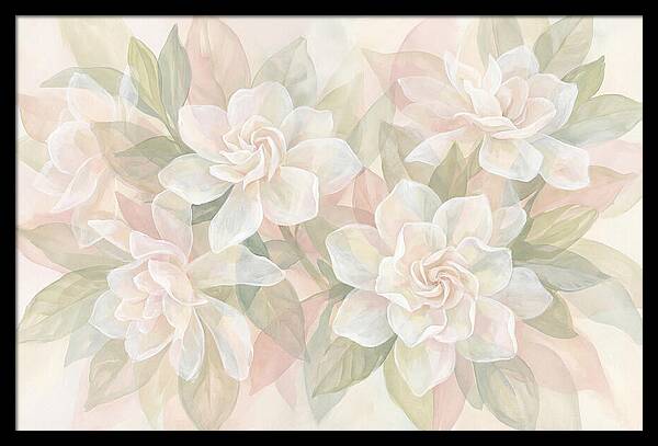 White Gardenias In Soft Bloom
