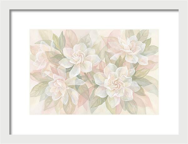 White Gardenias In Soft Bloom