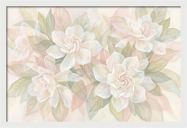 White Gardenias In Soft Bloom