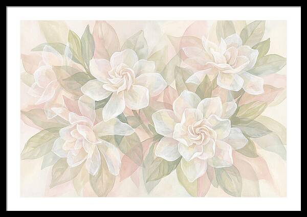 White Gardenias In Soft Bloom