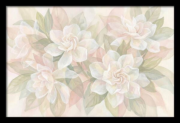 White Gardenias In Soft Bloom