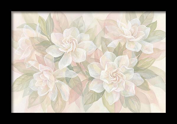 White Gardenias In Soft Bloom