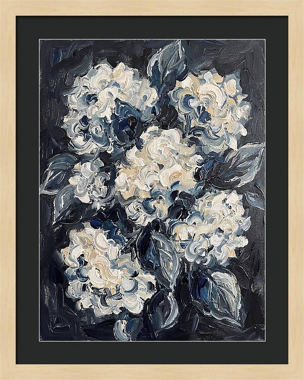 White Hydrangea Blossoms