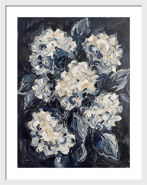 White Hydrangea Blossoms