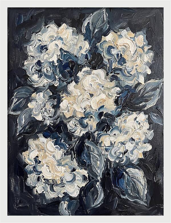 White Hydrangea Blossoms