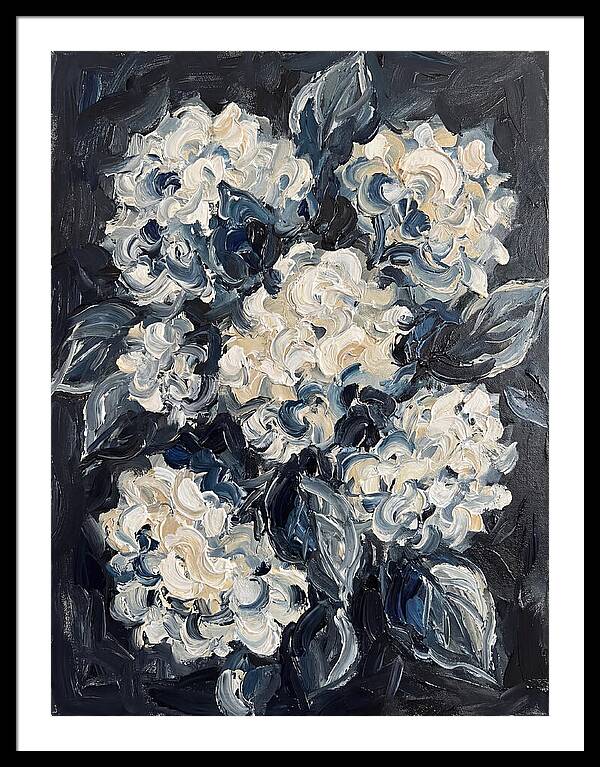 White Hydrangea Blossoms