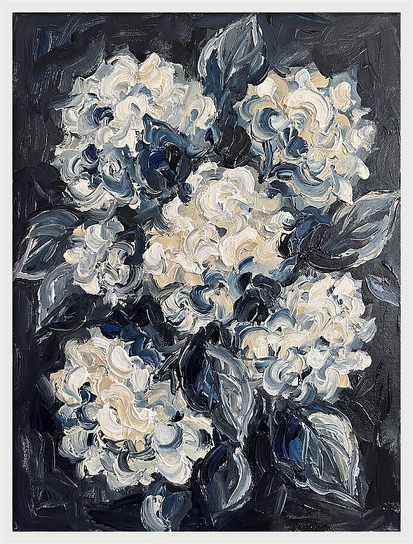 White Hydrangea Blossoms