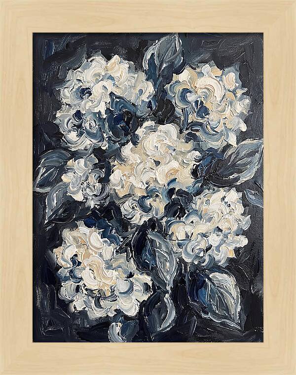 White Hydrangea Blossoms