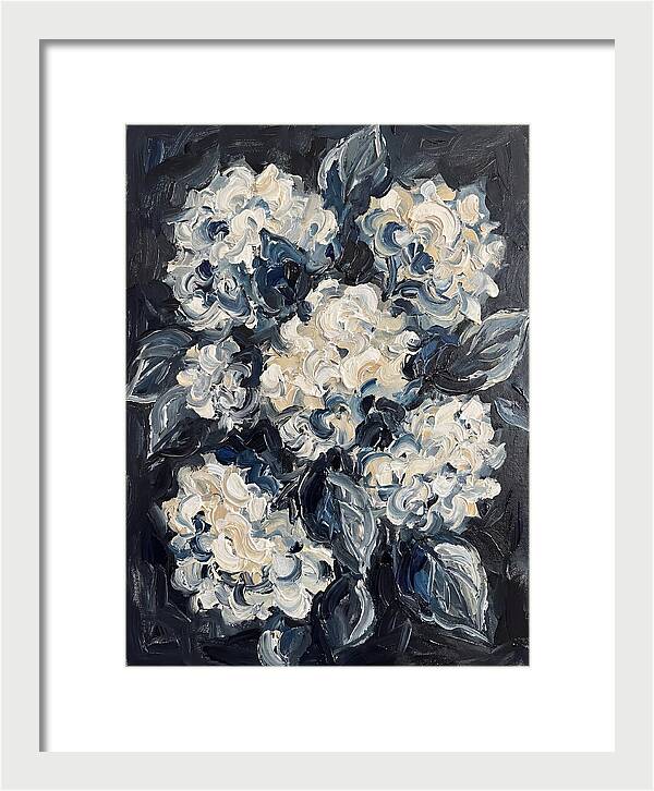 White Hydrangea Blossoms
