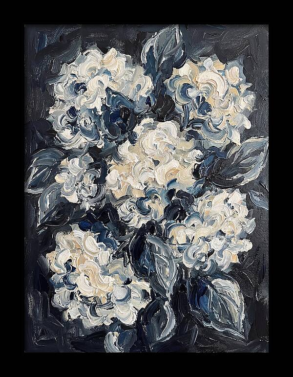 White Hydrangea Blossoms