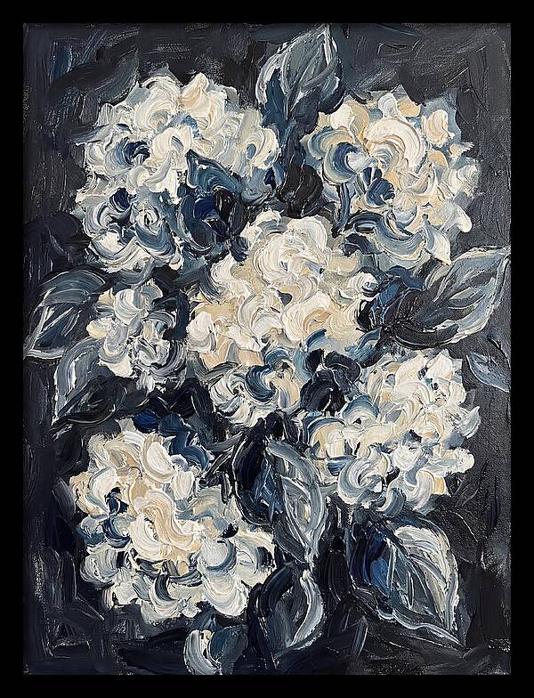 White Hydrangea Blossoms