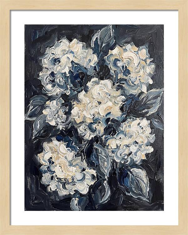 White Hydrangea Blossoms
