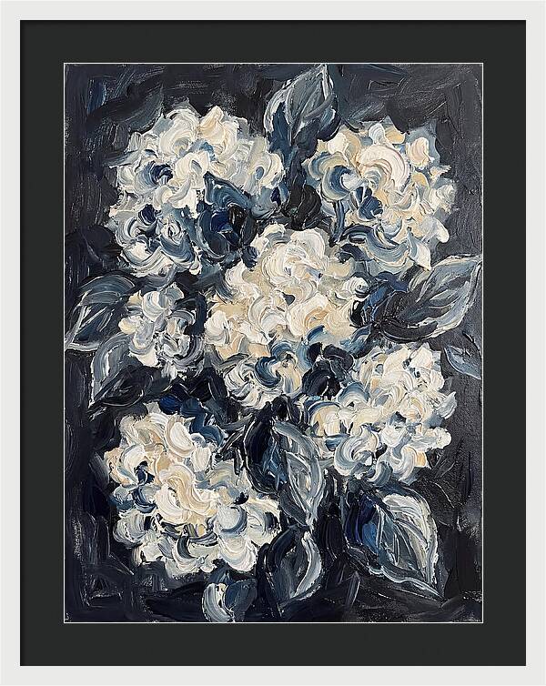 White Hydrangea Blossoms