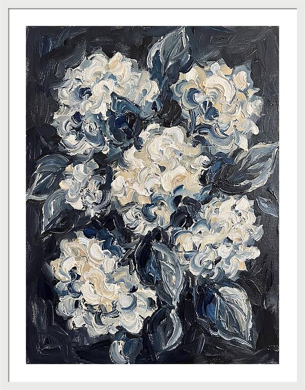 White Hydrangea Blossoms