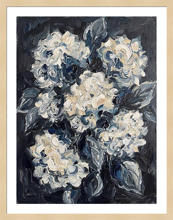 White Hydrangea Blossoms