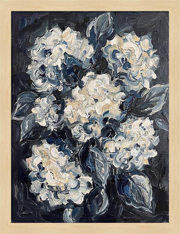 White Hydrangea Blossoms